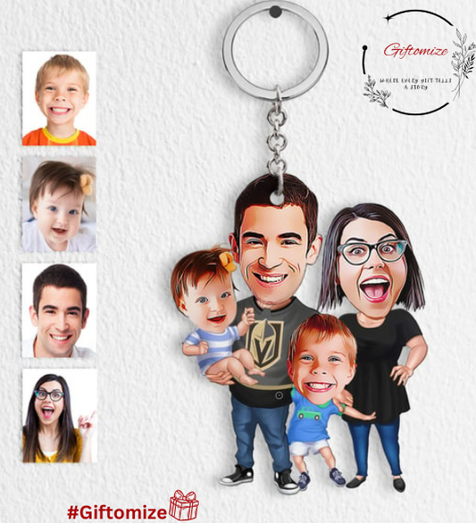 Person in a Pocket keychain - family version